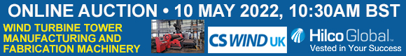 Online Auction Wind Turbine Tower Manufacturing & Fabrication Machinery