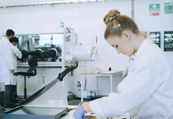 Woman working in a lab Courtesy of Altris