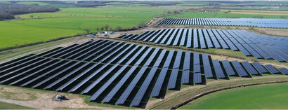 Woodwalton solar farm. Courtesy of Anesco.