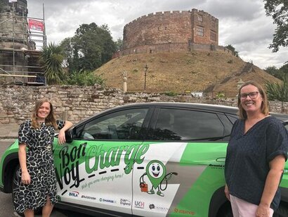 Tamworth MP supports national EV charging campaign at Tamworth Castle