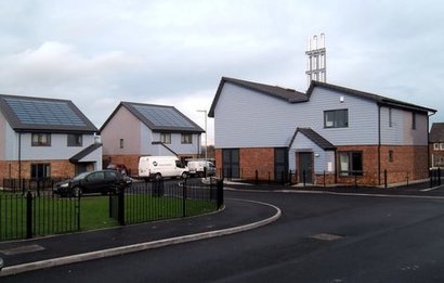 Energy efficient housing estate at Castleford, York, UK. Courtesy of Derek Dye/Geograph.