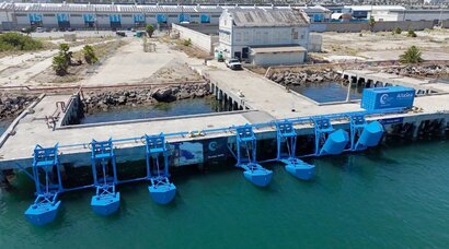 Demonstration project in Los Angeles. Courtesy of Eric Olsen/Eco Wave Power.