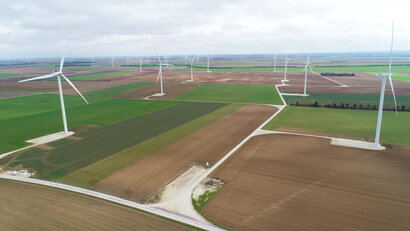 Parc éolien des Puyats. Courtesy of Econergy.