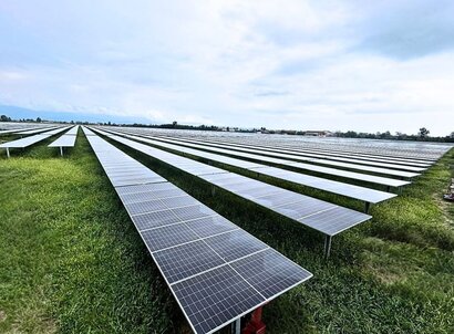 Rivarolo Solar Farm, Italy. 