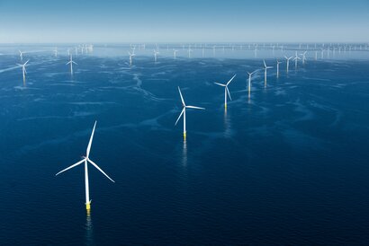 Anholt Offshore Wind Farm, Denmark. Courtesy of Hitachi Energy.