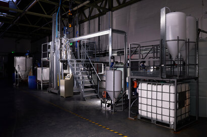The first UK LFP pilot line. Courtesy of Integrals Power.
