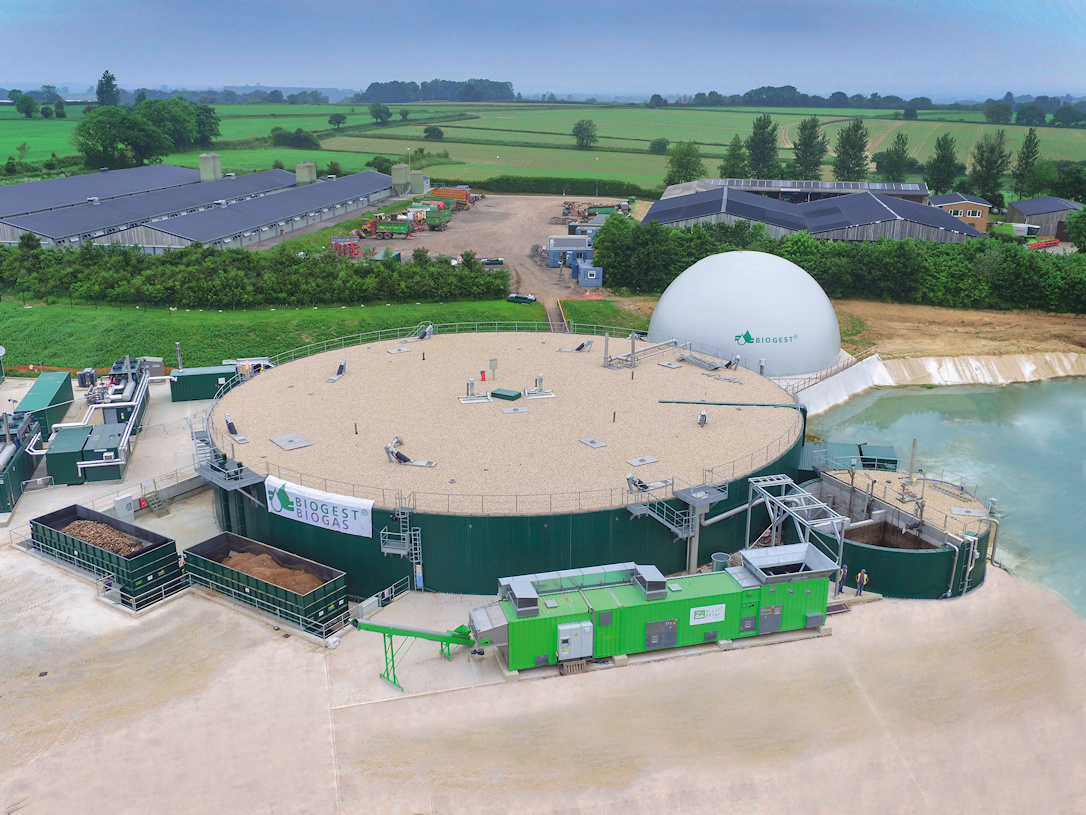 BIOGEST 550 Nm³/hr (199,838 MMBTU/year) PowerRing biomethane plant in Frogmary, UK (Source: BIOGEST)