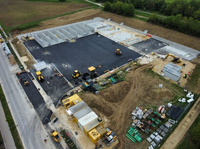 Lhyfe green hydrogen production site under construction in Schwäbisch Gmünd (Germany). Courtesy of Lhyfe.