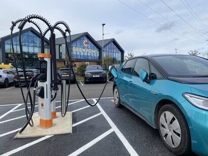 Osprey Charging launches rapid EV charging hub at the Brewpoint brewery in Bedford