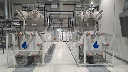 Sunfire 20 MW electrolyser at the P2X plant in Harjavalta.