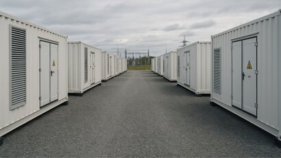 Red Moss Battery Energy Storage System (BESS). Courtesy of Qair.