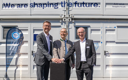 Hydrogen lab opening Garching near Munich. Courtesy of TUV SUD.
