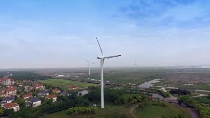 Wind farm in China. Courtesy of NLR.