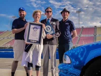 Eric Lundgren’s ‘Phoenix’ electric car, built from waste, achieves Guiness Book of World Records title