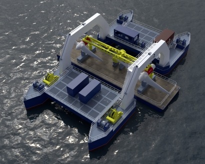 HydroWing Creates Unique New Barge to Service its Tidal Energy Technology