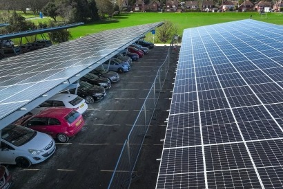 Veolia Operates First Solar Car Park to Deliver Renewable Energy for UK Hospital 