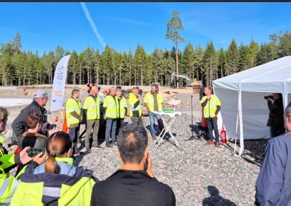 The official groundbreaking ceremony 