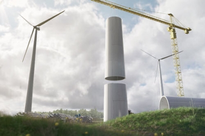 Wooden Tower Set to Reduce Carbon Dioxide Footprint from Future Wind Turbines