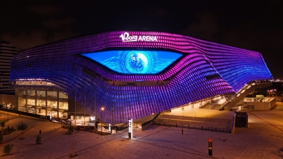 Eiffage ilumina el Roig Arena, el nuevo recinto multiusos de Valencia