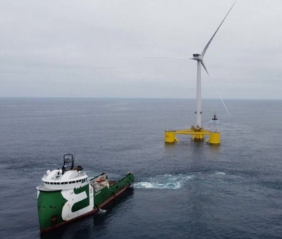 Fugro Provides Positioning for Windfloat Atlantic Semi-Submersible Floating Wind Farm