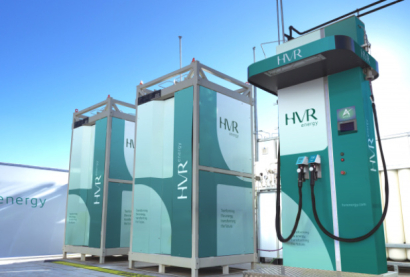 Hydrogen refueling pumps Courtesy of HVR