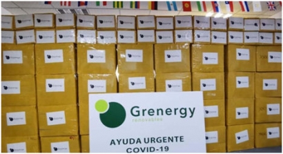 Grenergy donates 55,000 pieces of  Personal Protective Equipment to Madrid City Council