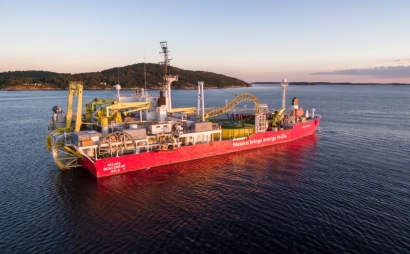 Cada metro del cable submarino que conectará Menorca y Mallorca pesa 56 kilos