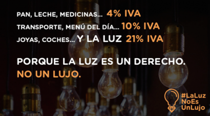 La luz es un derecho, no un lujo