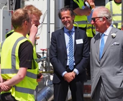 The Prince of Wales Opens Green CO₂ Capture Facility  