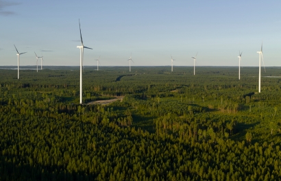 Wind farm in Finland
