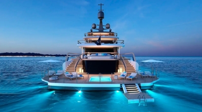 En la imagen, el yate Project 2024, de Amancio Ortega. Foto: Feadship