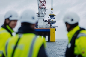 RWE culmina la instalación de los cimientos de Thor, el mayor parque eólico marino de Dinamarca
