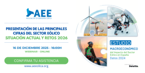 La AEE desvela el impacto real de la energía eólica en la economía española en un estudio clave para 2026