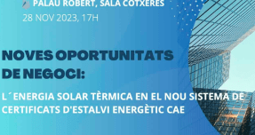 
ASIT organiza una jornada sobre la solar térmica y los CAE en Barcelona
