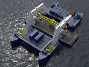 HydroWing Creates Unique New Barge to Service its Tidal Energy Technology