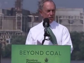 Michael Bloomberg Pledges $64 Million for Anti-Coal, Pro-Renewables Initiatives