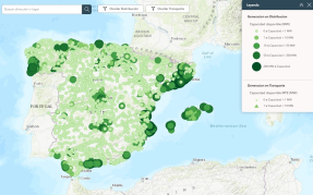 La CNMC publica los mapas con la capacidad disponible en las redes eléctricas en España 