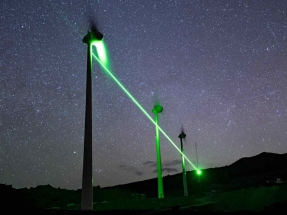 El primer parque eólico del mundo con sistema de iluminación láser para protección de aves está en La Palma