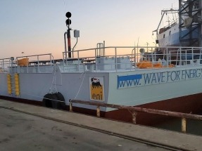 Installation of Inertial Sea Wave Energy Converter Completed