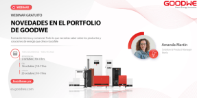 El futuro de la energía solar está aquí: únete a los webinars de GoodWe
 