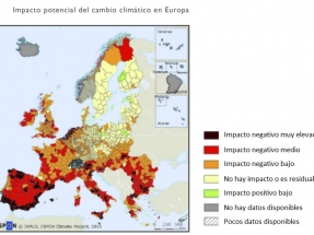 Impacto potencial del cambio climático "muy negativo" en más de 3.000 kilómetros de la costa mediterránea española Impacto potencial del cambio climático "muy negativo" en más de 3.000 kilómetros de la costa mediterránea española