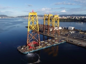 Navantia-Windar emprende las labores de traslado de las estructuras-soporte del parque eólico marino de Saint-Brieuc