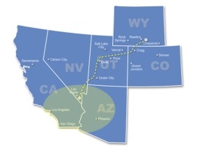EEUU: aprobada una megalínea de transporte de energía eólica desde Wyoming a California