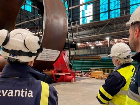 Navantia comienza a fabricar en Coruña el primer megapilote eólico marino del parque Moray West
