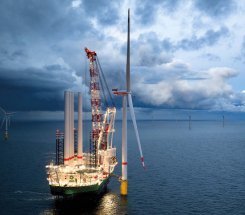 First Turbine up at Nordseecluster A Offshore Wind Farm 