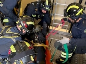 
Simulacro de rescate en el parque eólico Torozos
