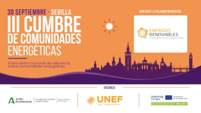 UNEF organiza la III Cumbre de Comunidades Energéticas el próximo 30 de septiembre en Sevilla