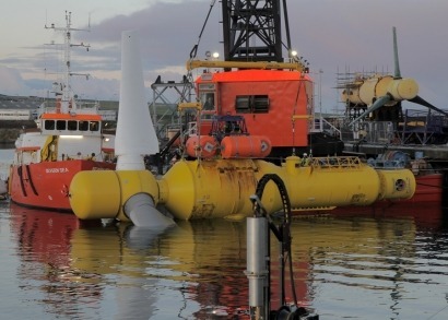 Alstom tidal turbine produces electricity for the first time in real conditions