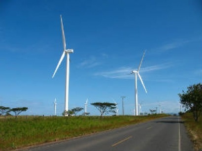 120% rise in wind energy output in Central America during 2009