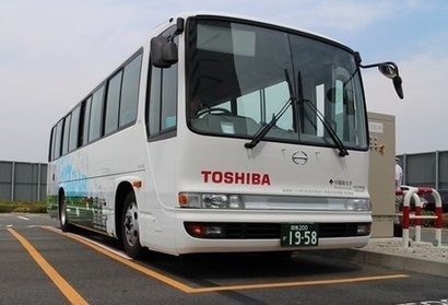 Toshiba to test contactless charger on electric bus